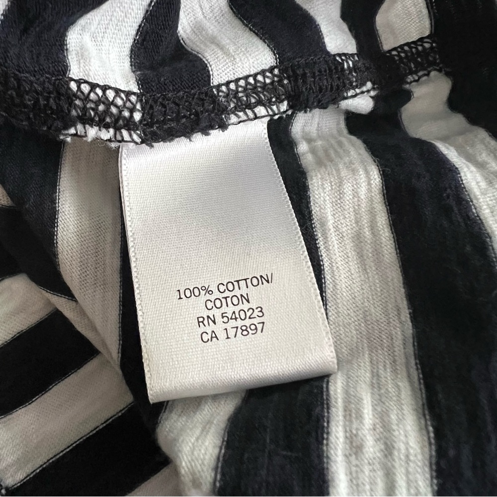 Banana Republic t-shirt dress, black white striped, small - Picture 6 of 8